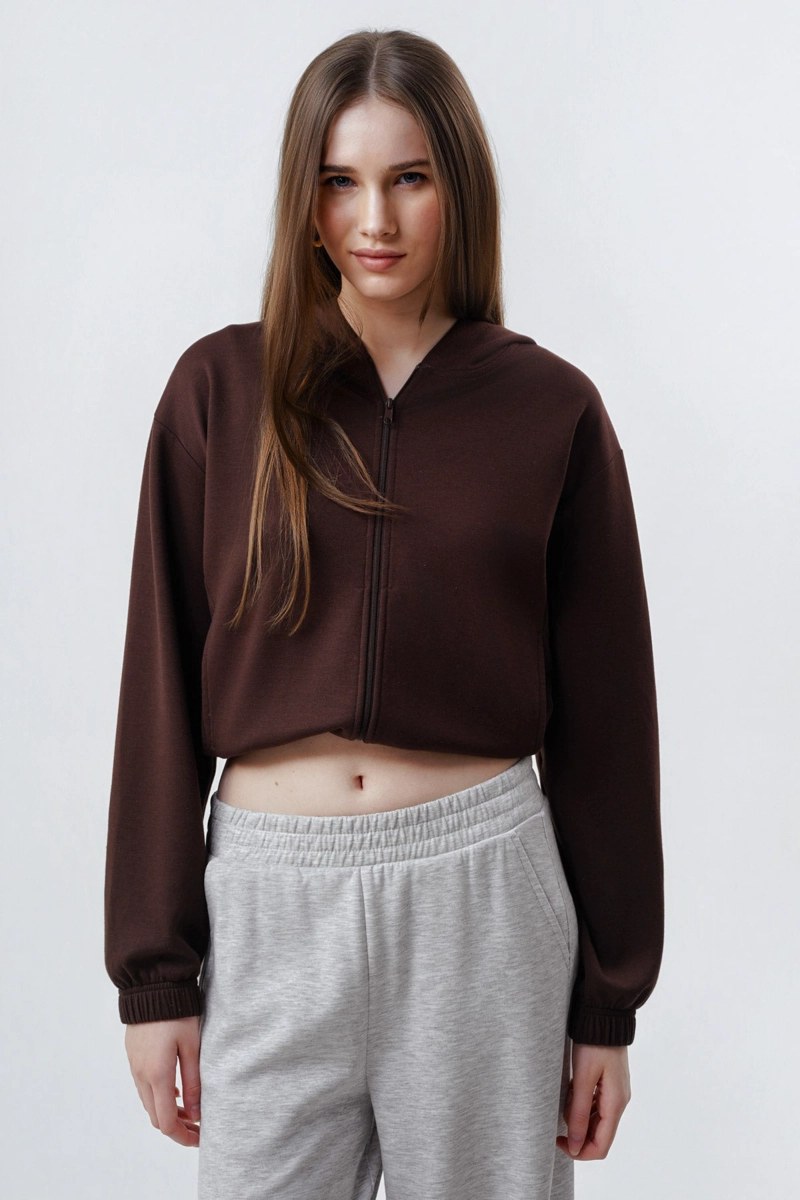 POLERON MUJER CLASSIC CHOCOLATE - 1
