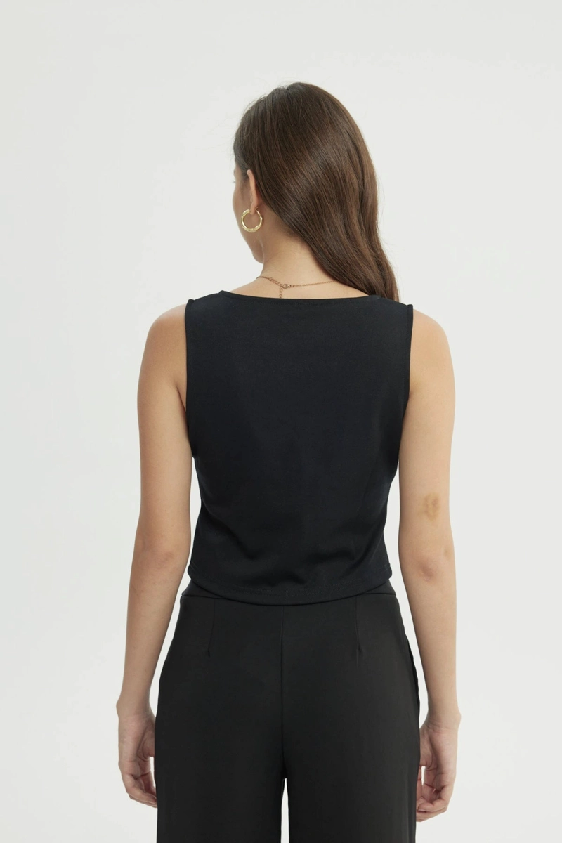 BLAZER MUJER SLIM NEGRO - 3