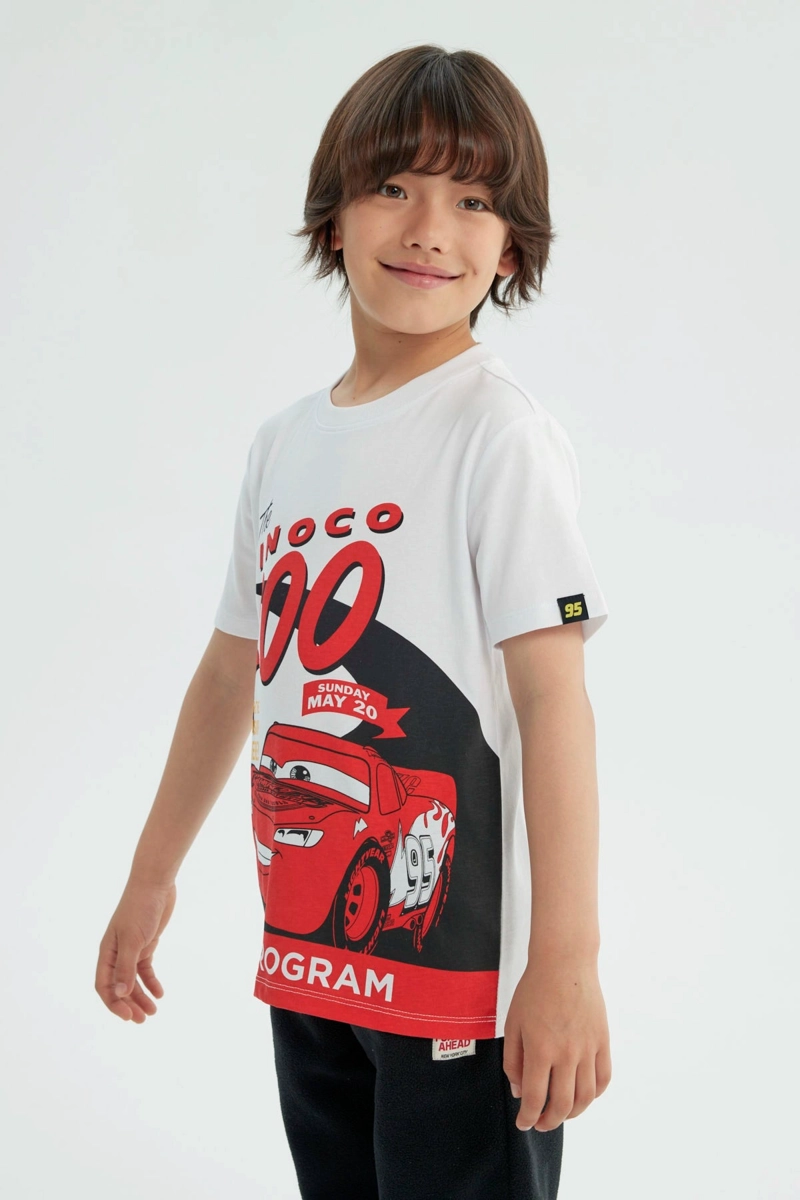 POLERA NIÑO REGULAR CARS BLANCO - 2