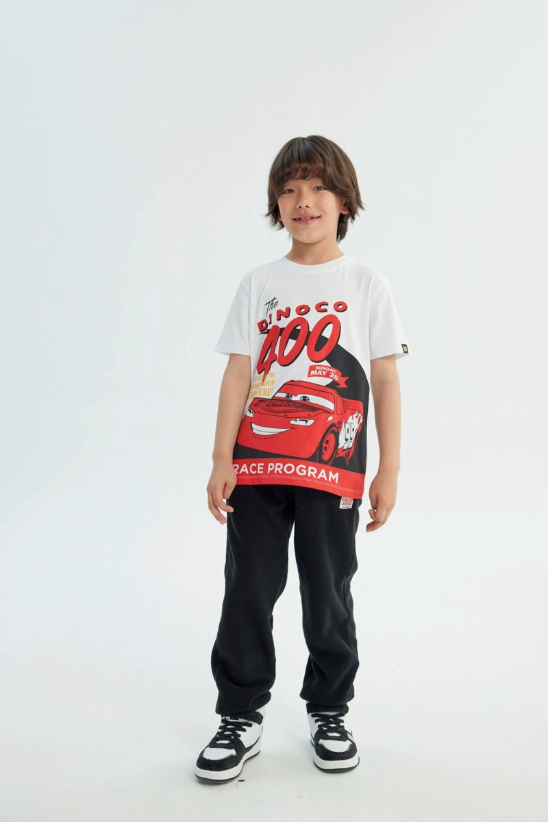 POLERA NIÑO REGULAR CARS BLANCO - 4
