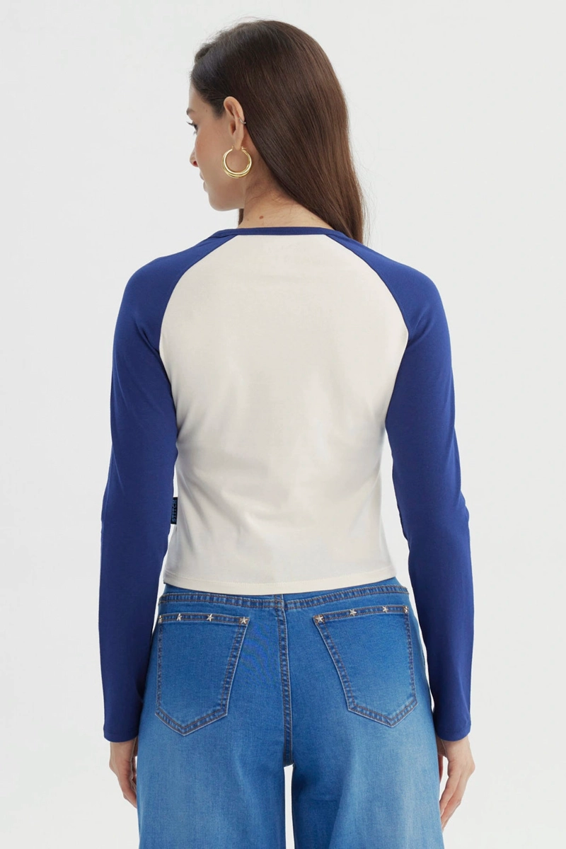POLERA MUJER LILO & STITCH BEIGE - 3