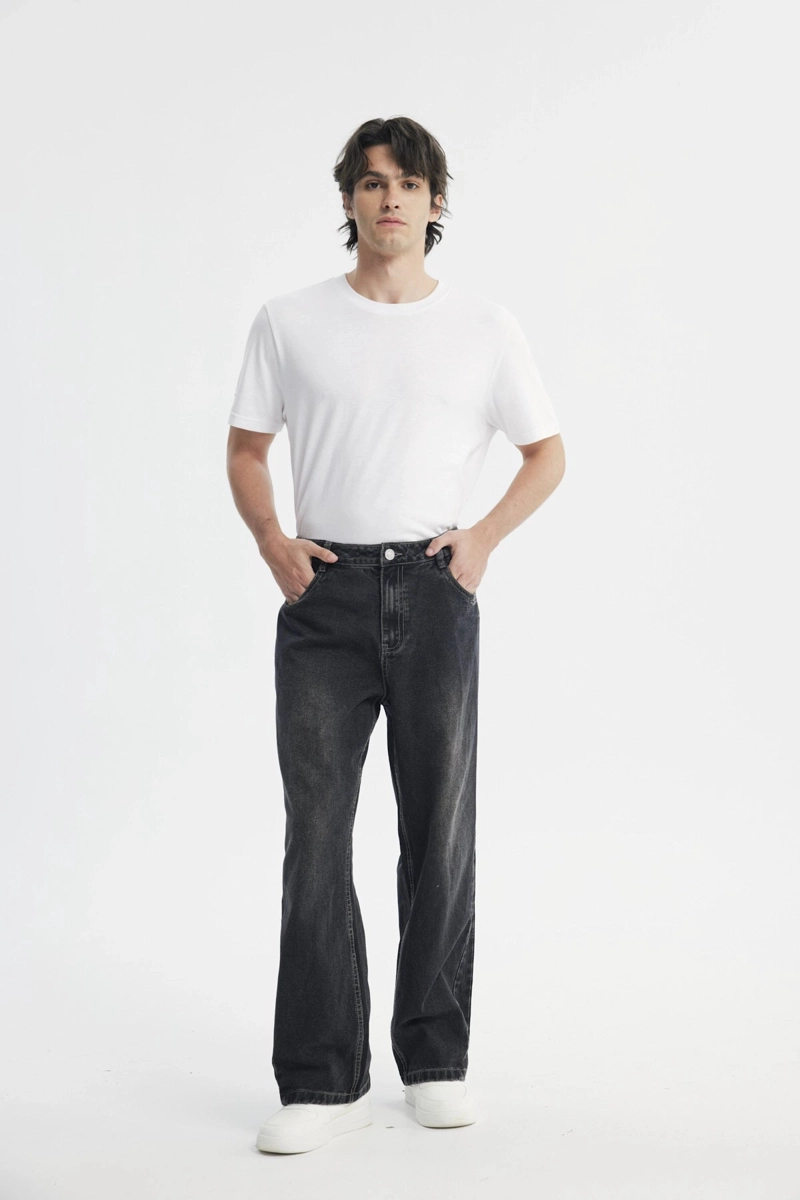 JEANS HOMBRE STRAIGHT GRIS - 4