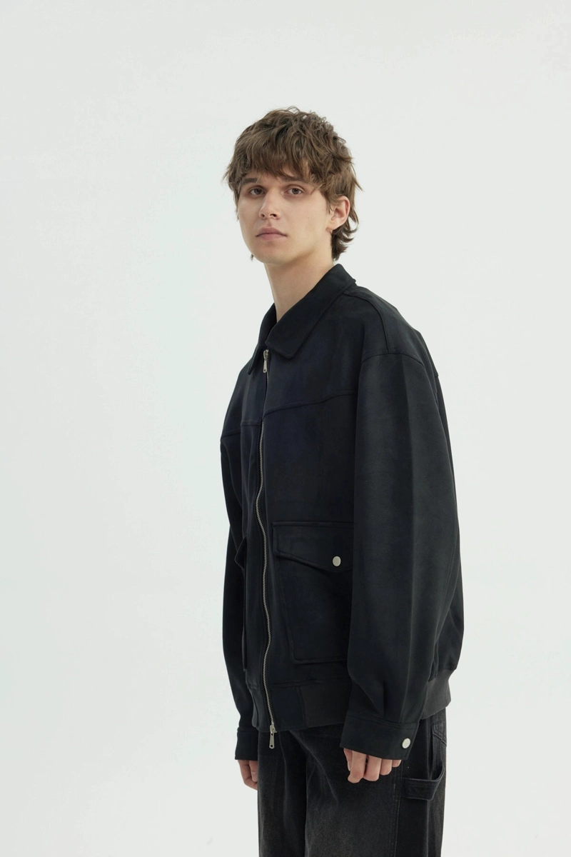 CHAQUETA HOMBRE OVERSIZE NEGRO - 3