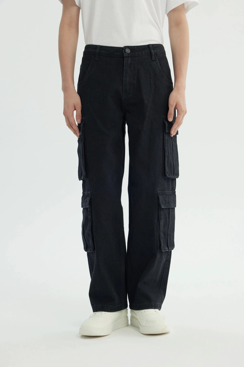 JEANS HOMBRE BAGGY NEGRO - 1