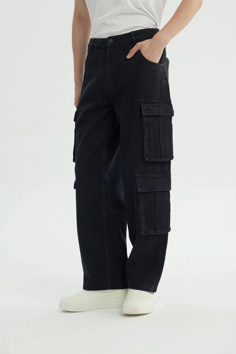 JEANS HOMBRE BAGGY NEGRO - 2