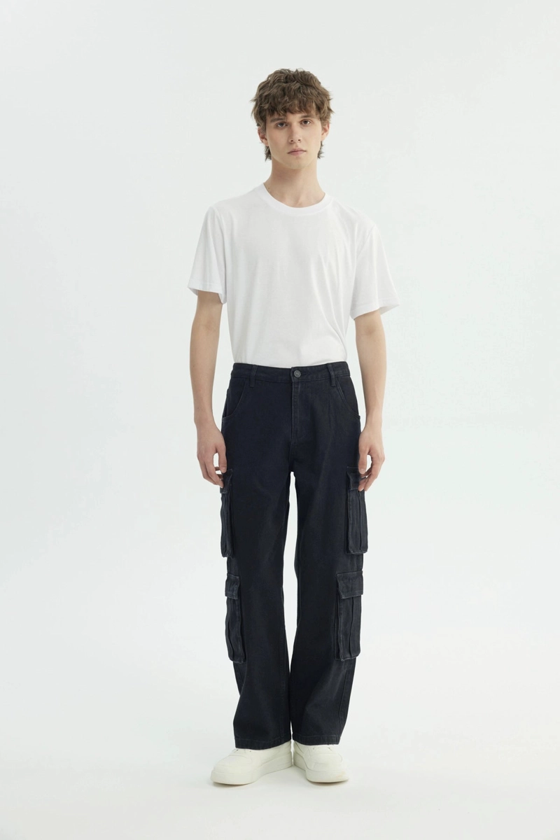 JEANS HOMBRE BAGGY NEGRO - 4