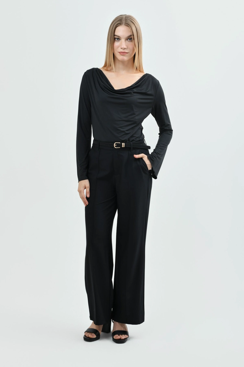 POLERA MUJER SLIM NEGRO - 4