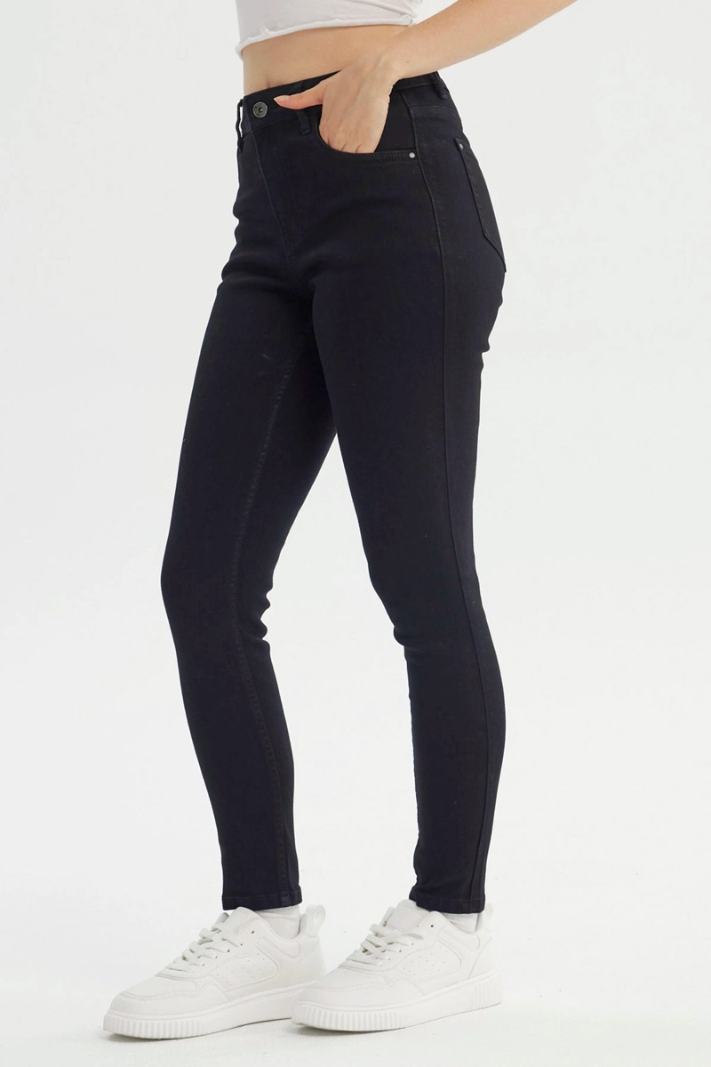 JEANS MUJER SUPERSKINNY NEGRO - 2