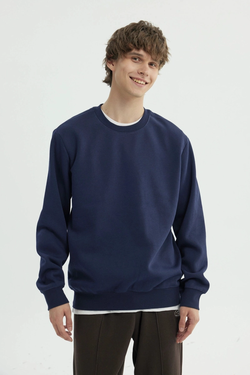 POLERON HOMBRE REGULAR AZUL MARINO - 1