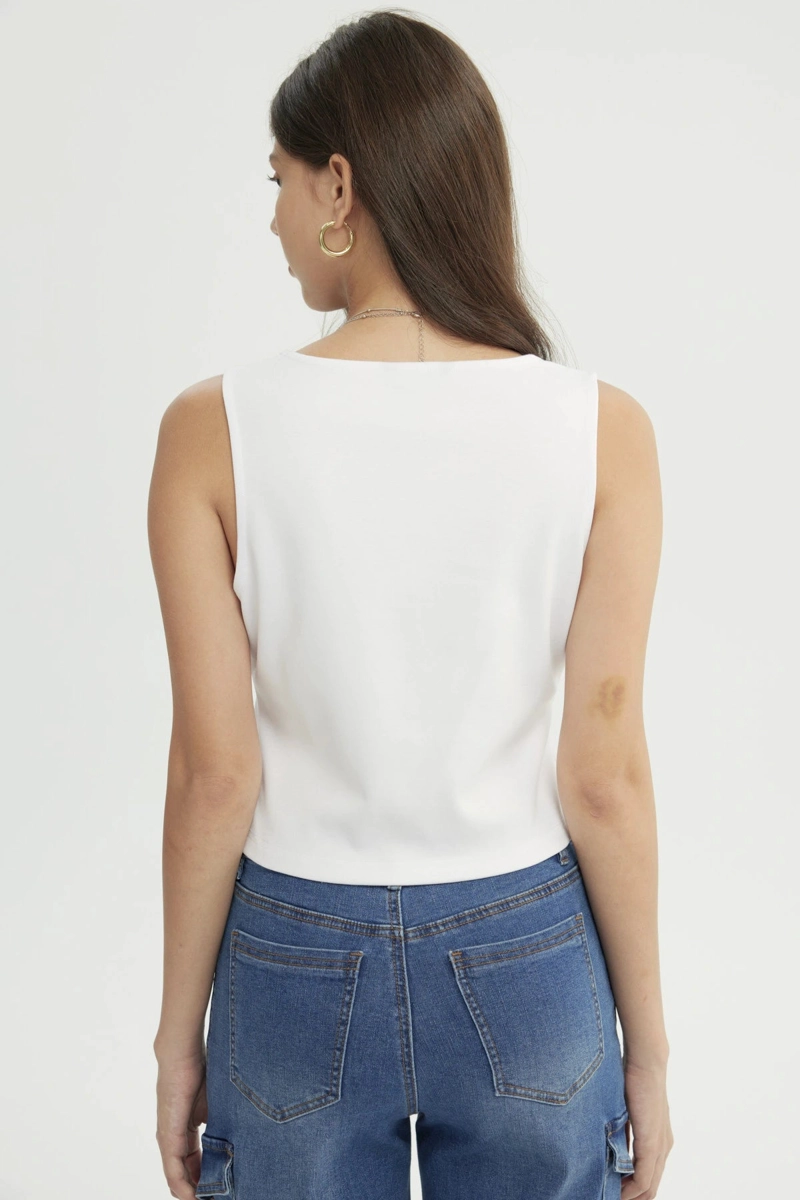BLAZER MUJER SLIM BLANCO - 3
