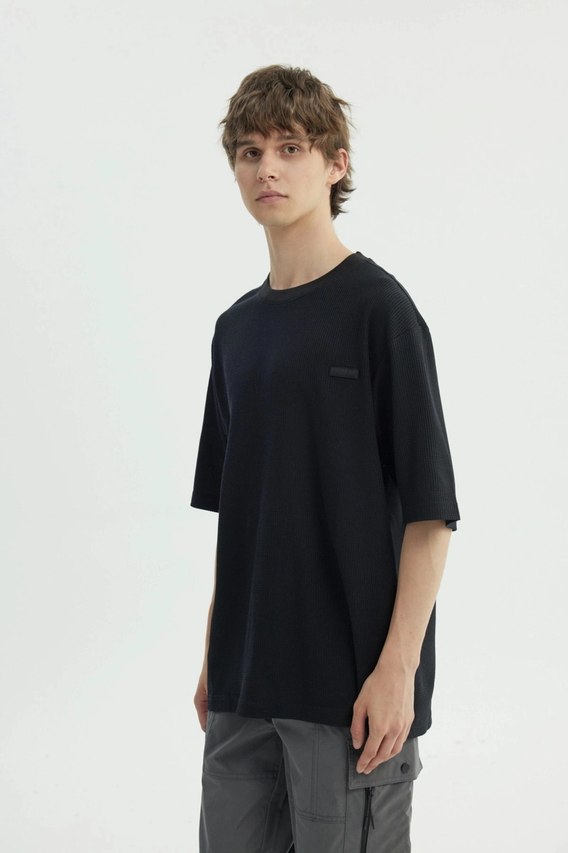 POLERA HOMBRE OVERSIZE NEGRO - 2