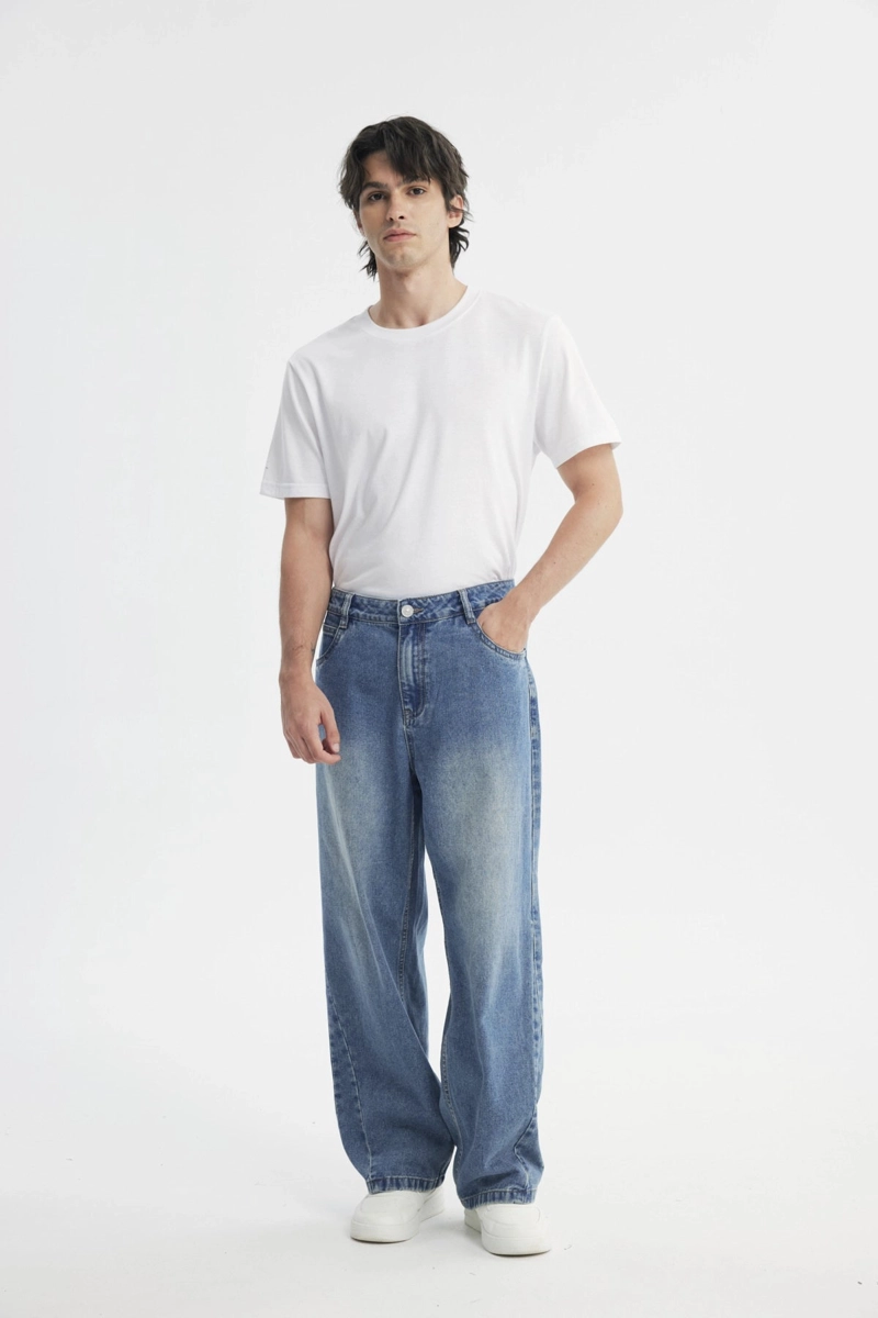 JEANS HOMBRE STRAIGHT AZUL - 4