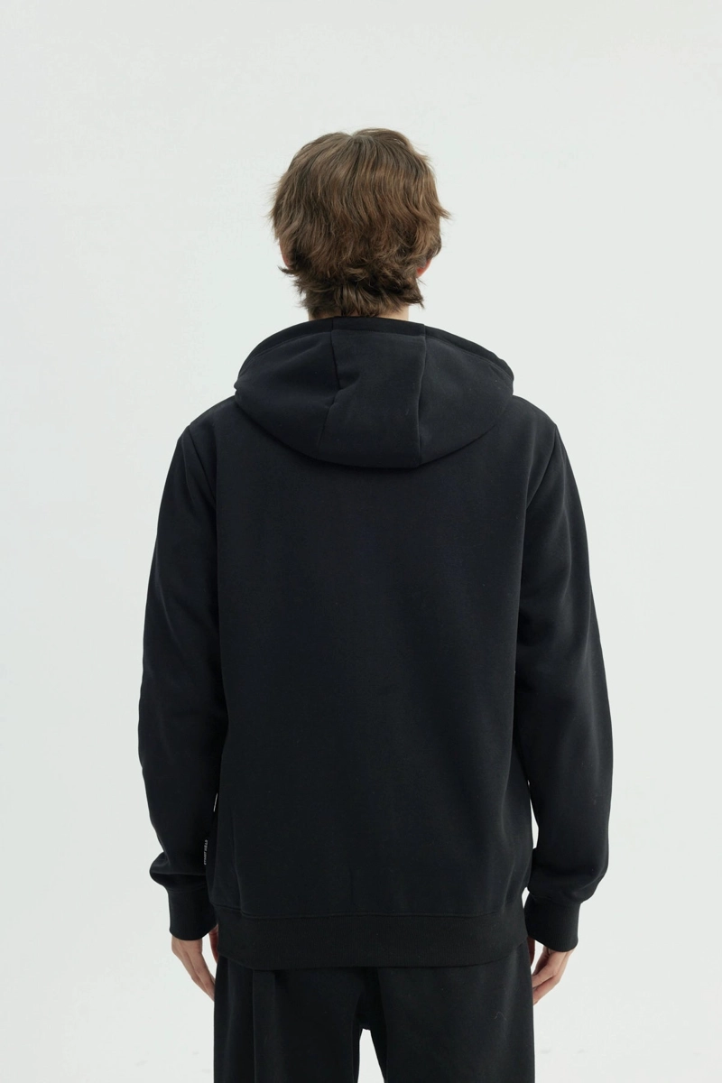POLERON HOMBRE REGULAR NEGRO - 3