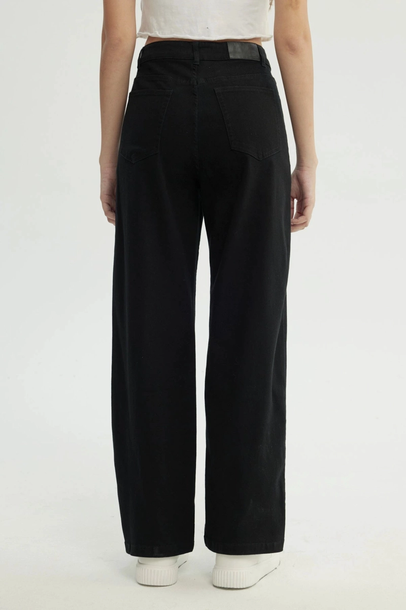 JEANS MUJER CALCE RECTO NEGRO - 3