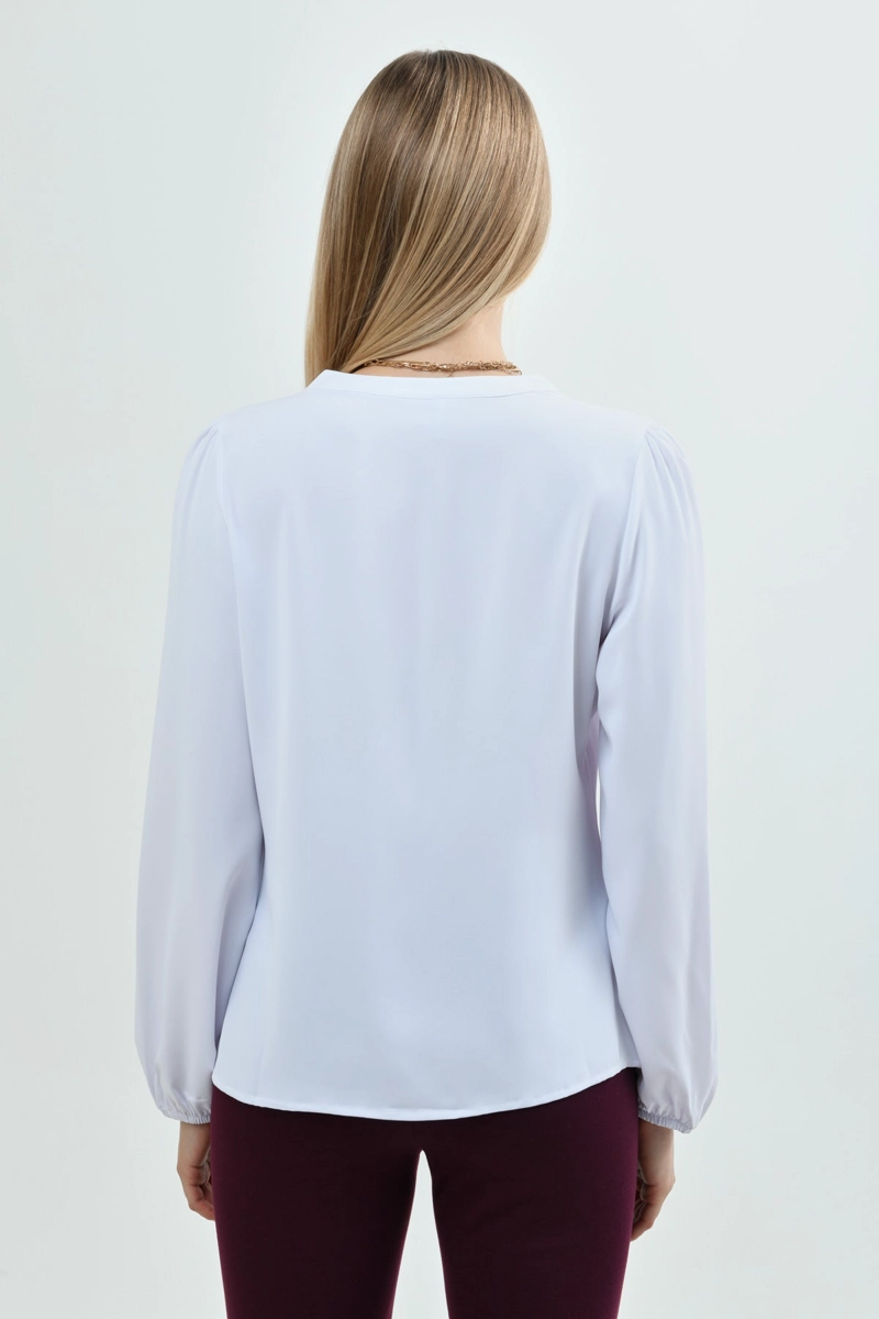 BLUSA MUJER REGULAR BLANCO - 3