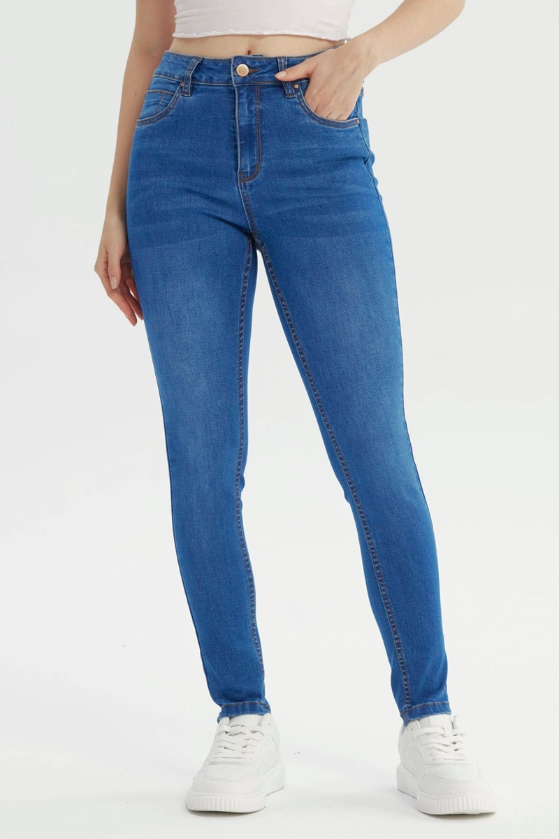 JEANS MUJER SUPER SKINNY ESTELA AZUL - 1