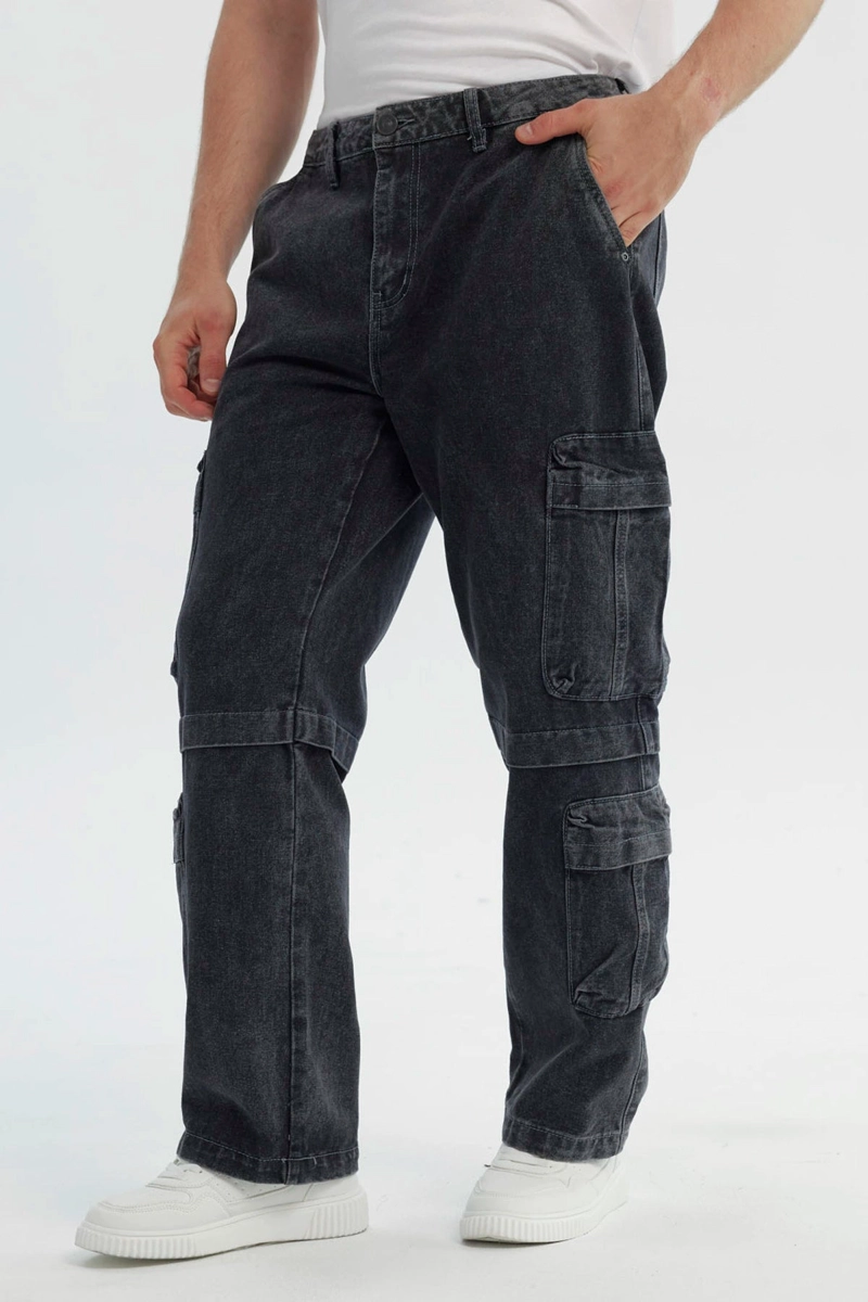 JEANS HOMBRE CALCE RECTO GRIS - 2