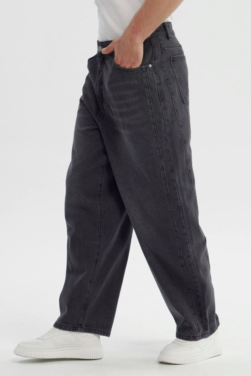 JEANS HOMBRE STRAIGHT GRIS CLARO - 2