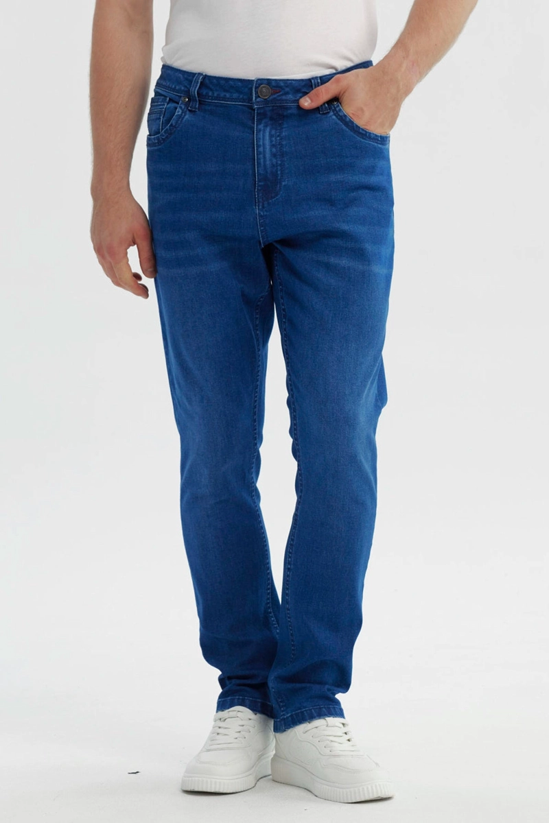 JEANS HOMBRE SLIM AZUL OSCURO - 1