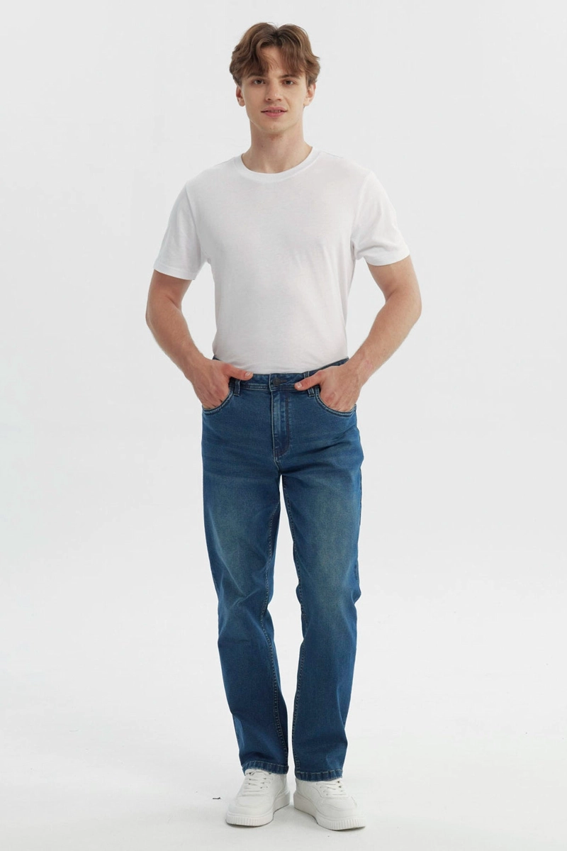 JEANS HOMBRE CLASICO AZUL INDIGO - 4