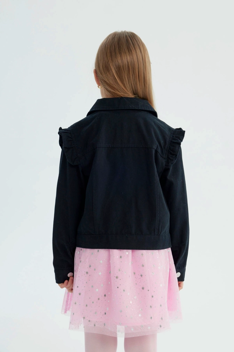 CHAQUETA NIÑA SLIM NEGRO - 3