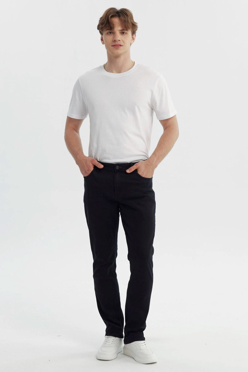 JEANS HOMBRE SLIM NEGRO - 4