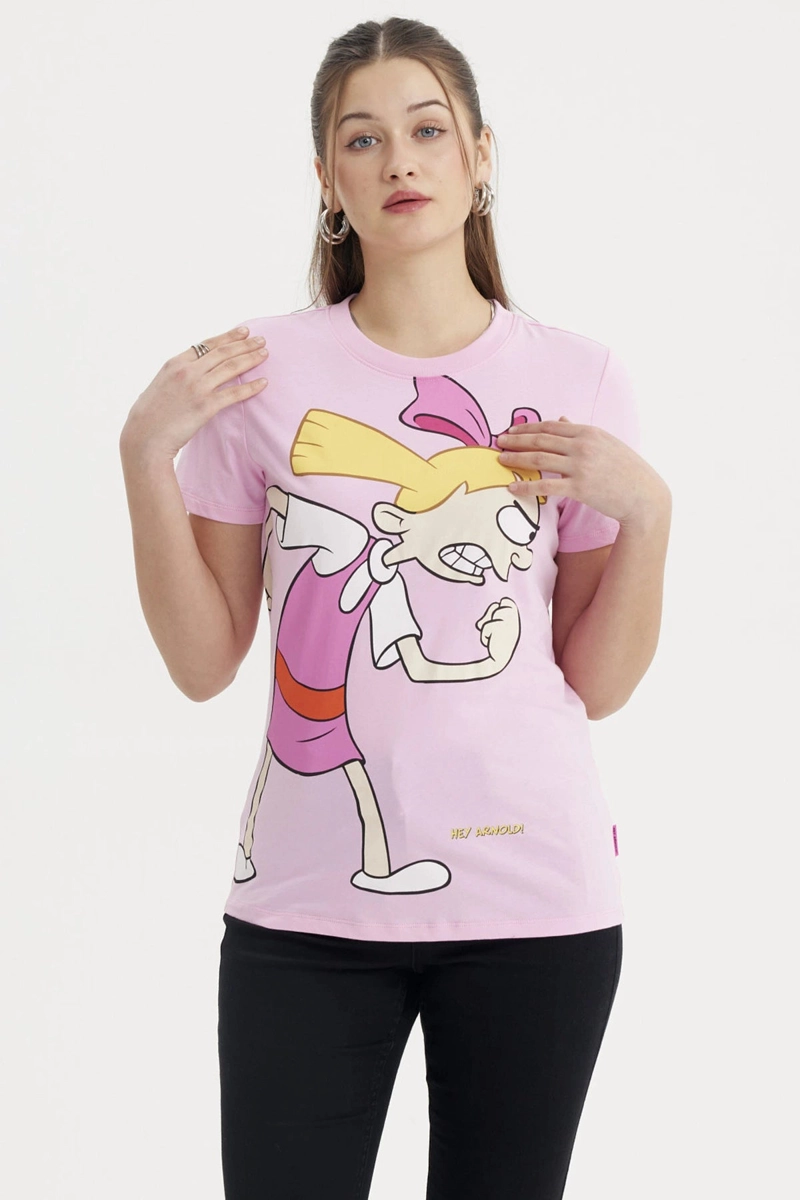 POLERA MUJER SLIM FIT ROSADO - 1