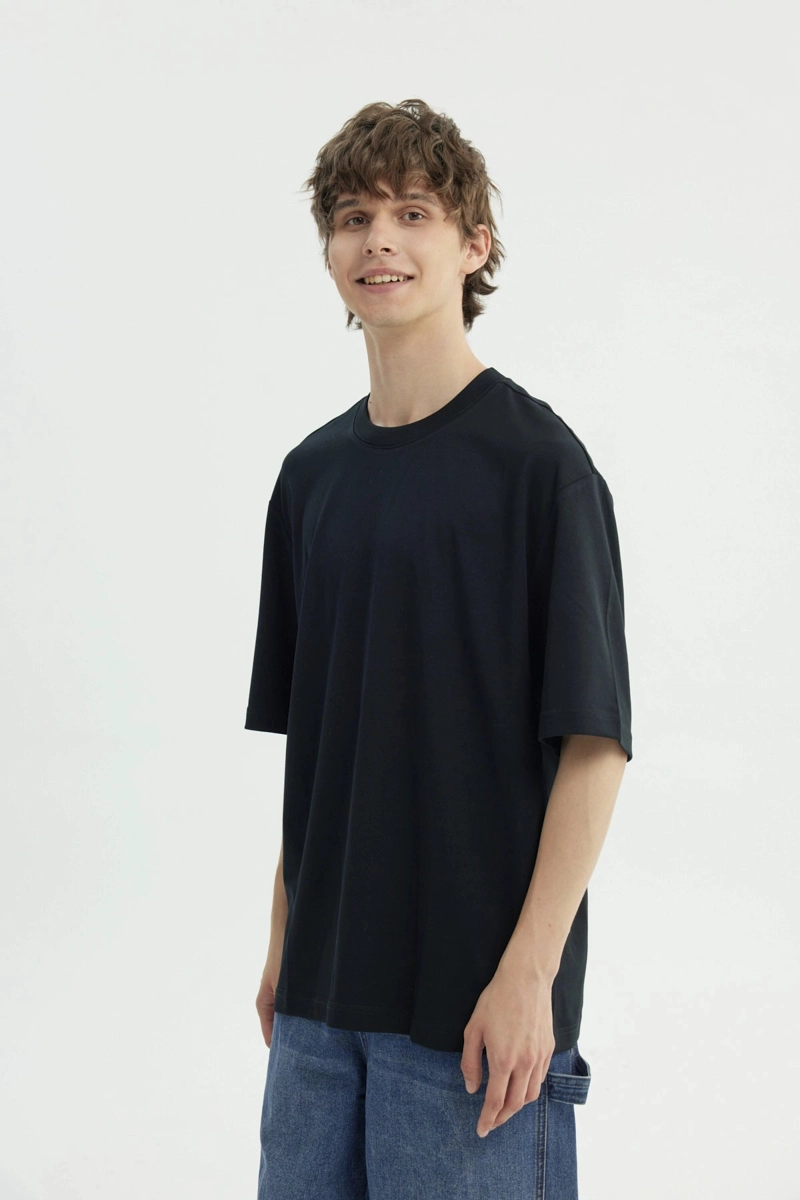 POLERA HOMBRE OVERSIZE NEGRO - 2