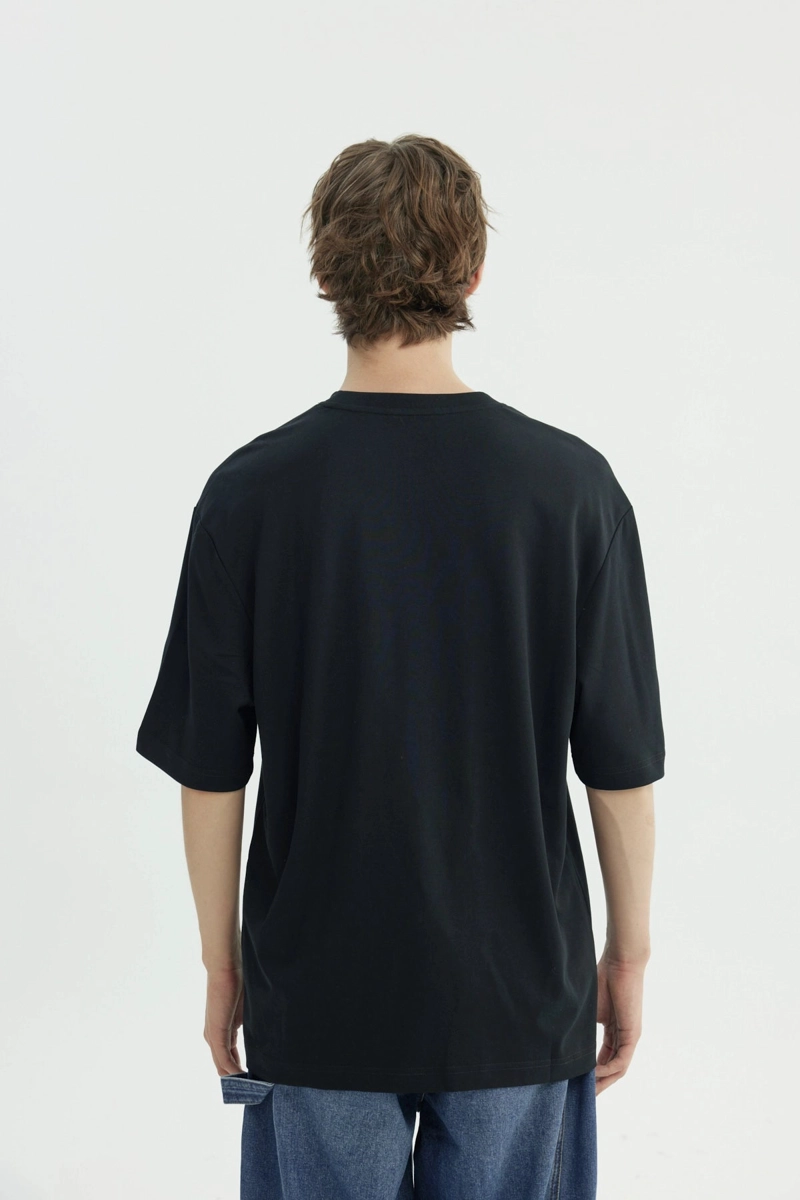 POLERA HOMBRE OVERSIZE NEGRO - 3