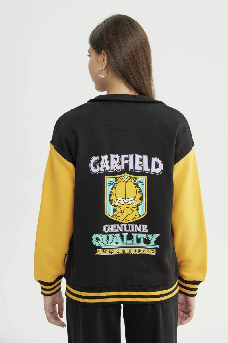 POLERON MUJER GARFIELD NEGRO - 2