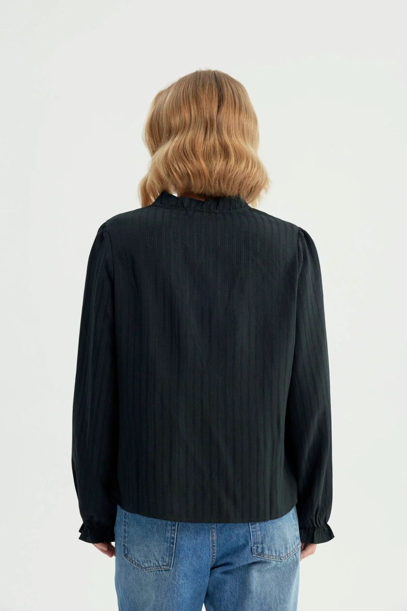 BLUSA MUJER REGULAR NEGRO - 3