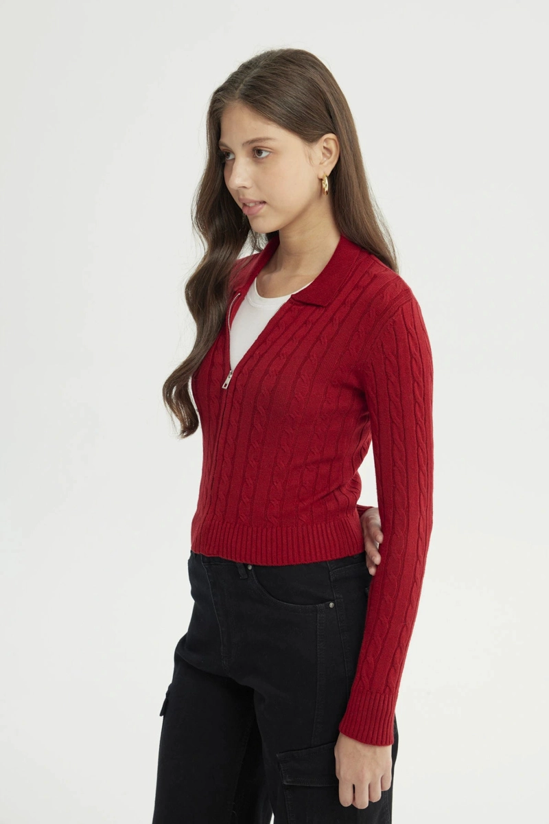 SWEATER MUJER SLIM ROJO - 2
