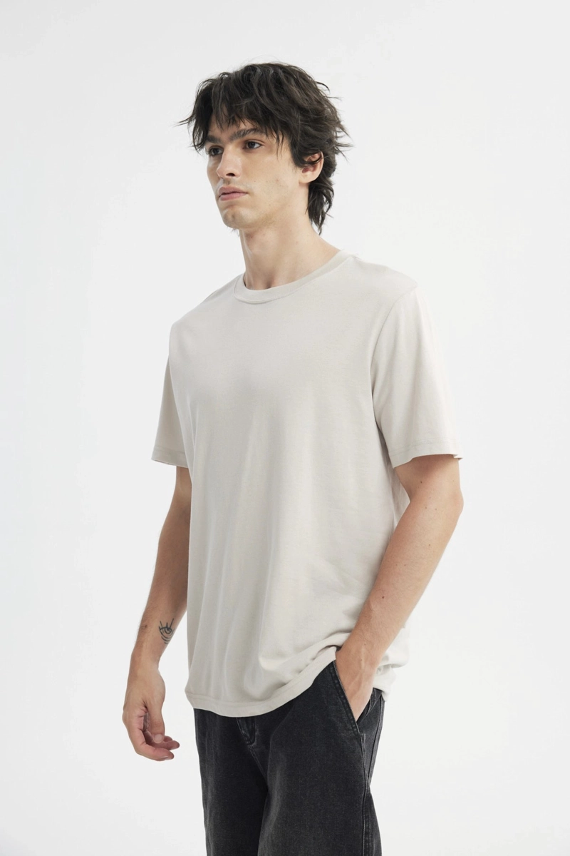 POLERA HOMBRE REGULAR BEIGE OSCURO - 2