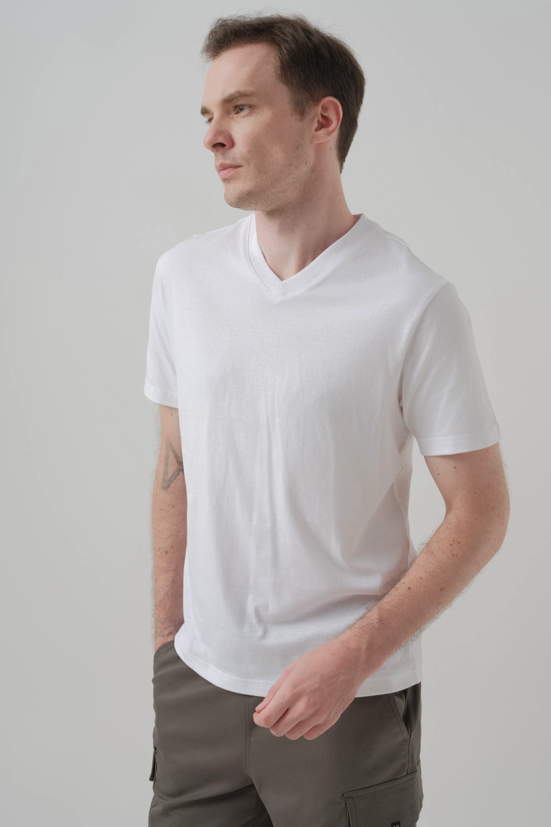 POLERA HOMBRE REGULAR BLANCO - 2