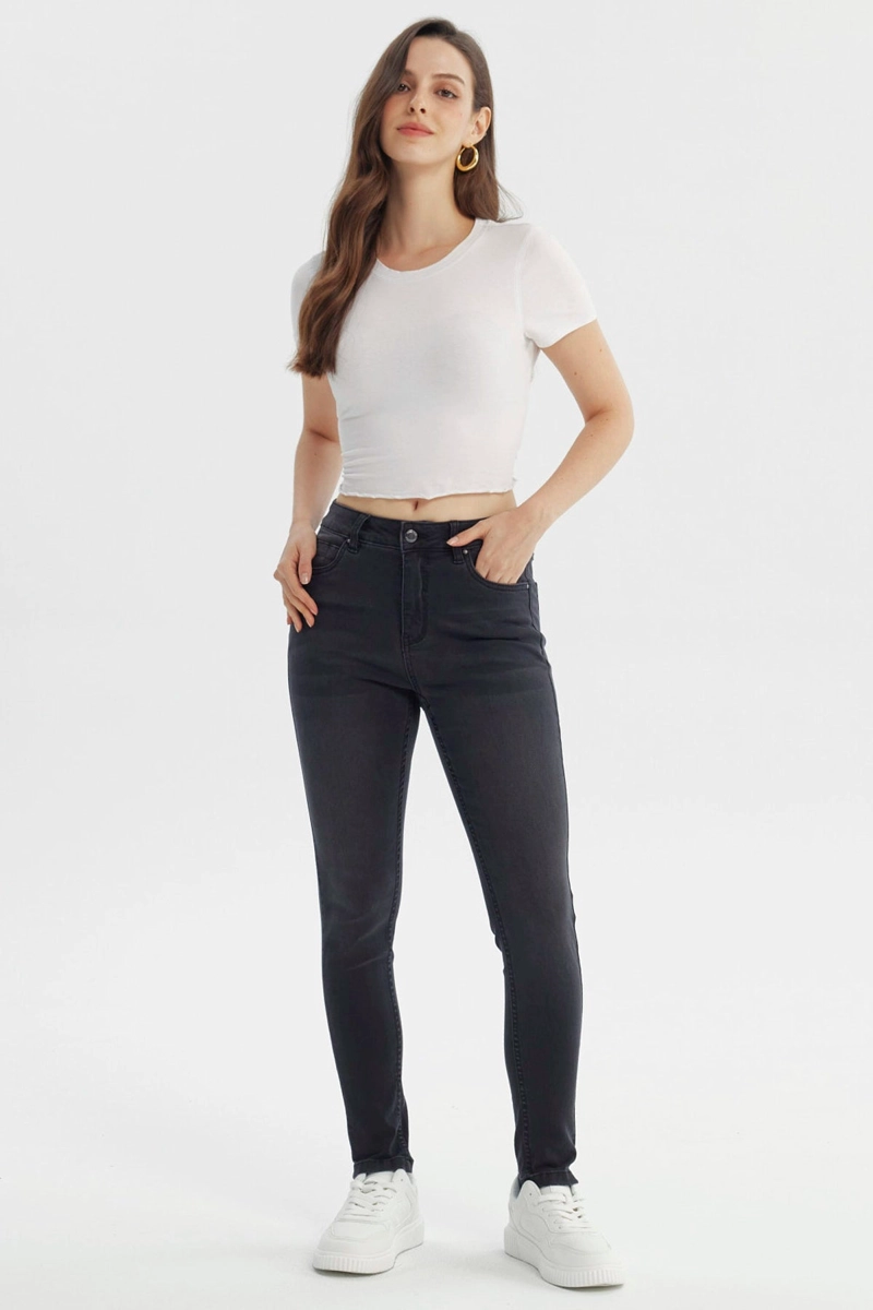 JEANS MUJER SUPER SKINNY ESTELA NEGRO - 4