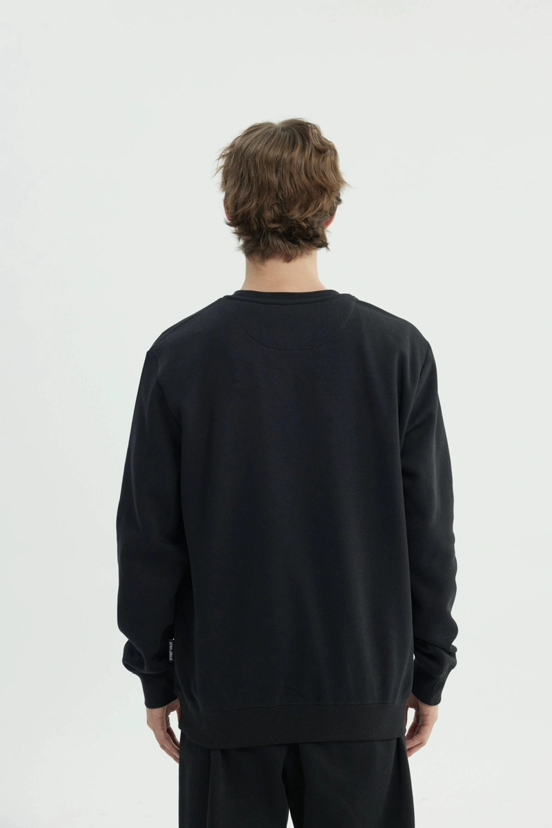 POLERON HOMBRE REGULAR NEGRO - 3