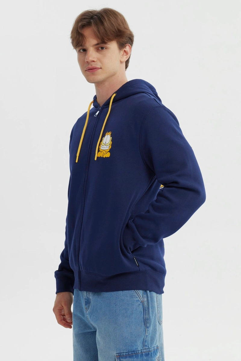 POLERON HOMBRE REGULAR GARFIELD AZUL MARINO - 3
