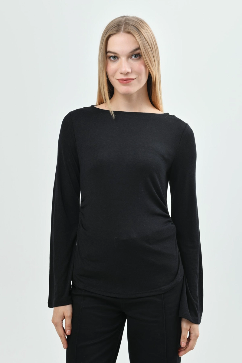 POLERA MUJER SLIM NEGRO - 1