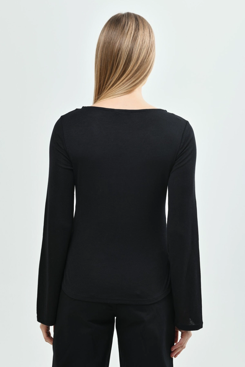 POLERA MUJER SLIM NEGRO - 3