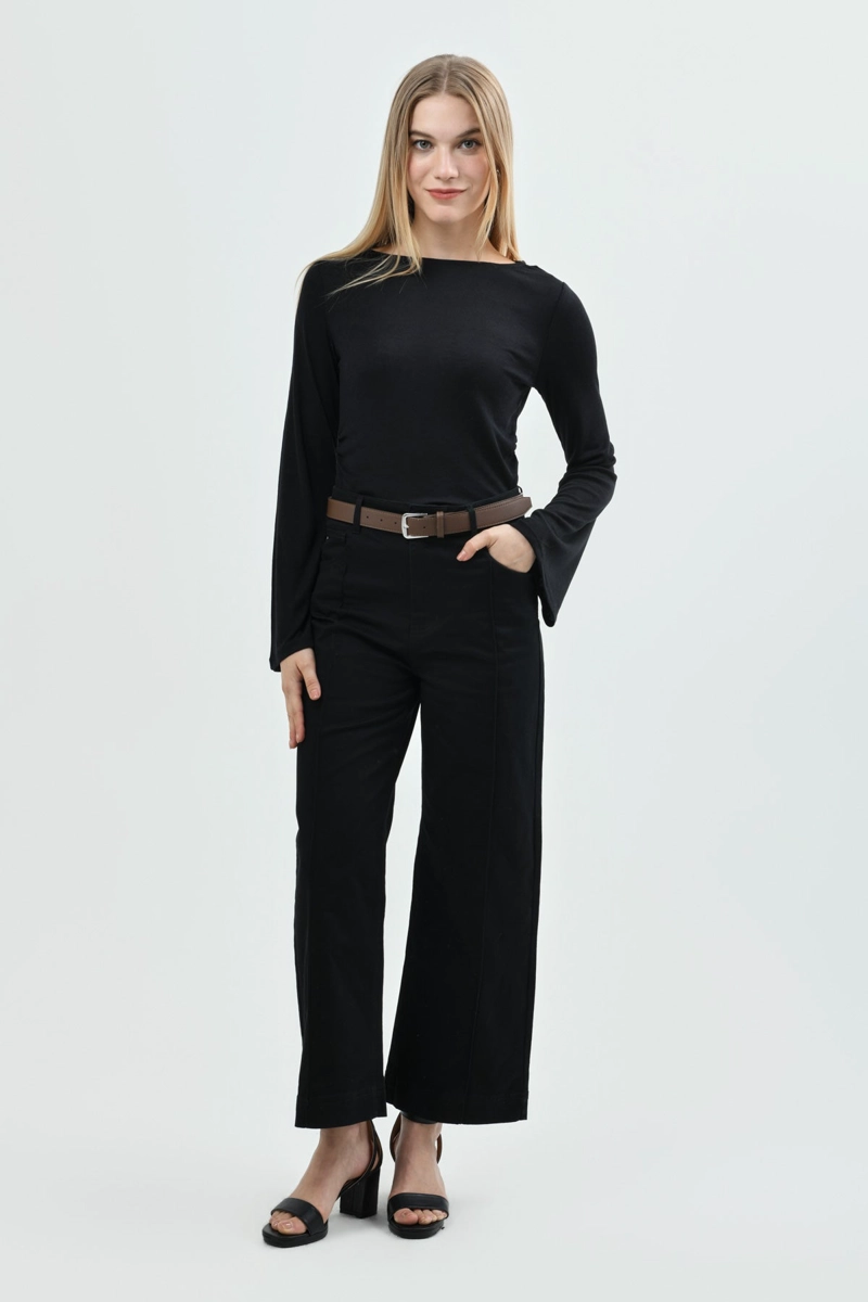 POLERA MUJER SLIM NEGRO - 4