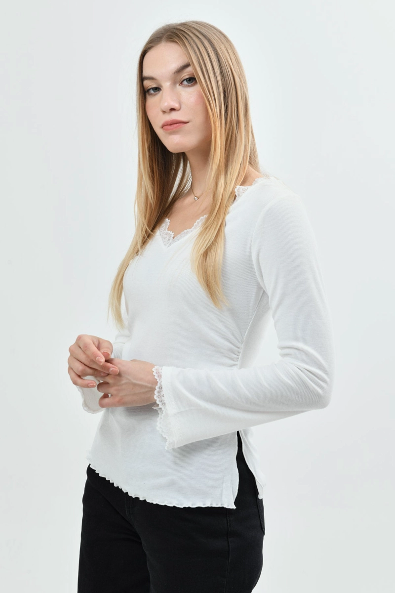 POLERA MUJER AJUSTADO CRUDO - 2