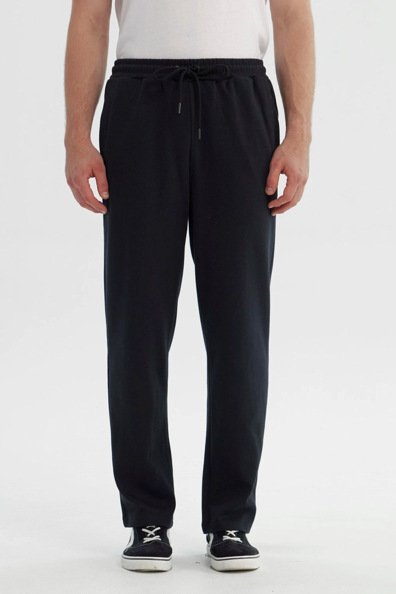 PANTALON BUZO HOMBRE SLIM NEGRO - 1