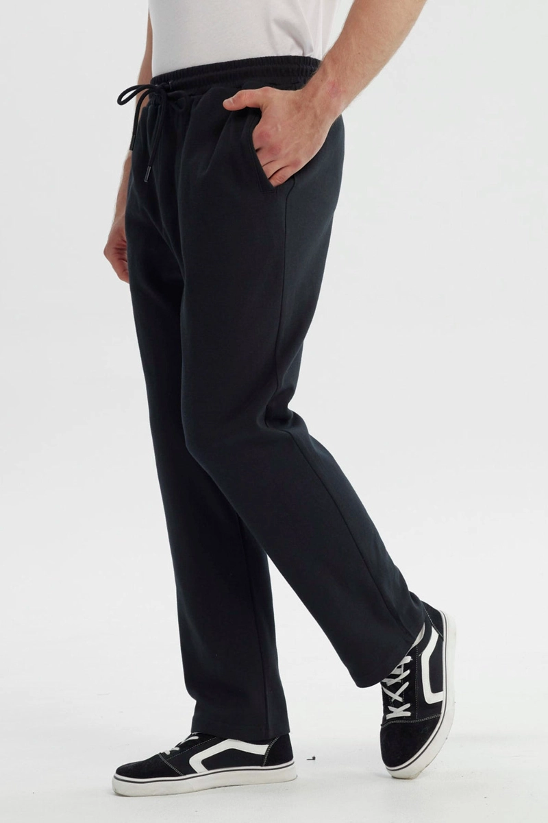 PANTALON BUZO HOMBRE SLIM NEGRO - 2