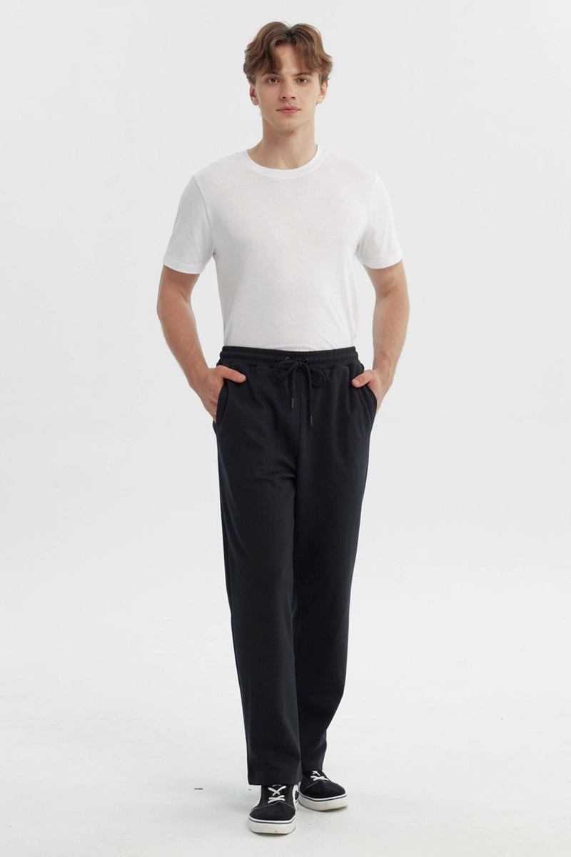 PANTALON BUZO HOMBRE SLIM NEGRO - 4