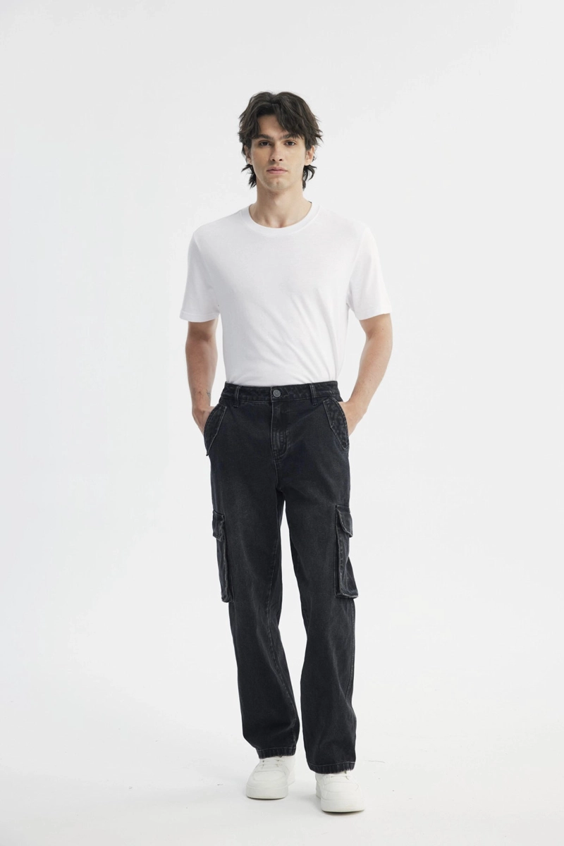 JEANS HOMBRE STRAIGHT NEGRO - 4