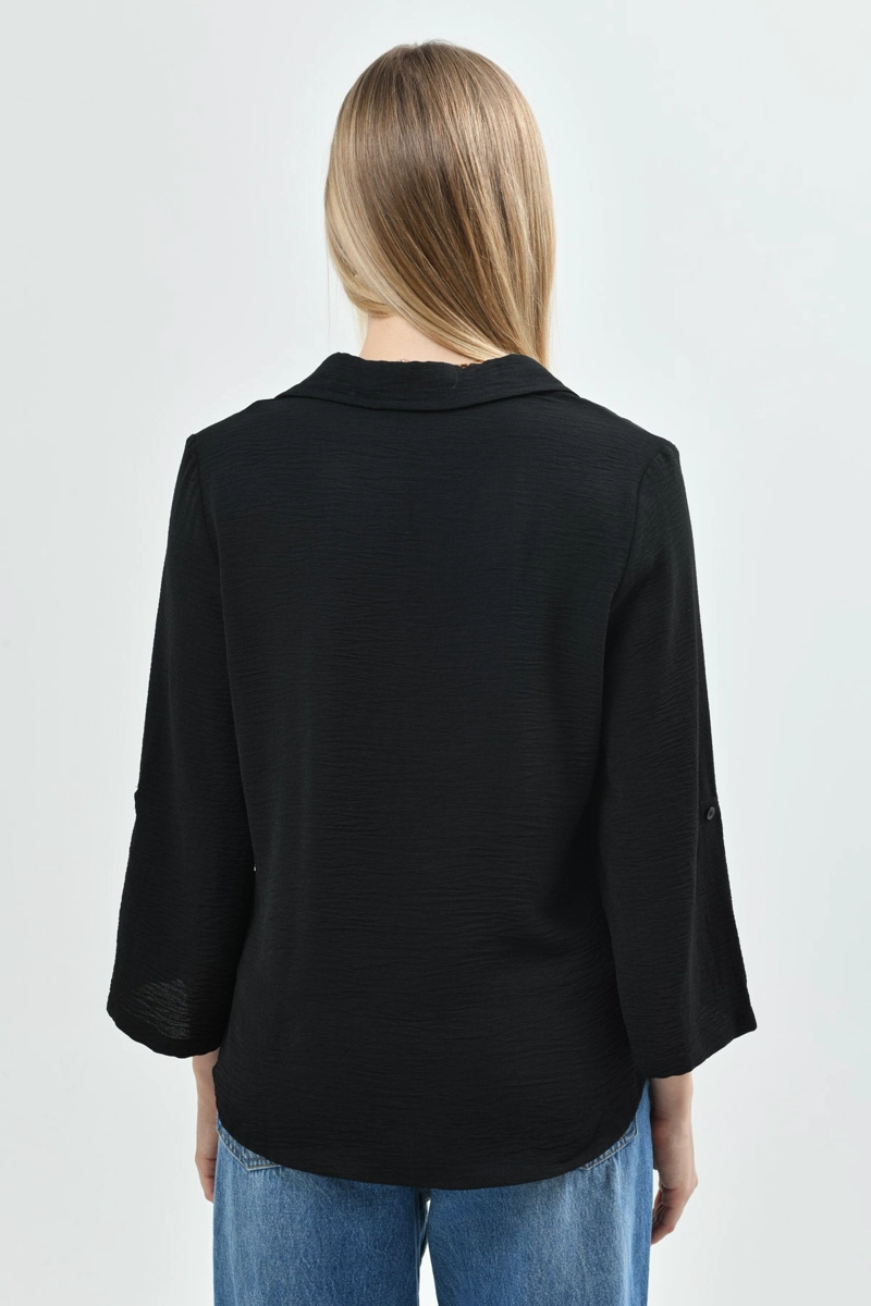 BLUSA MUJER LOOSE NEGRO - 3
