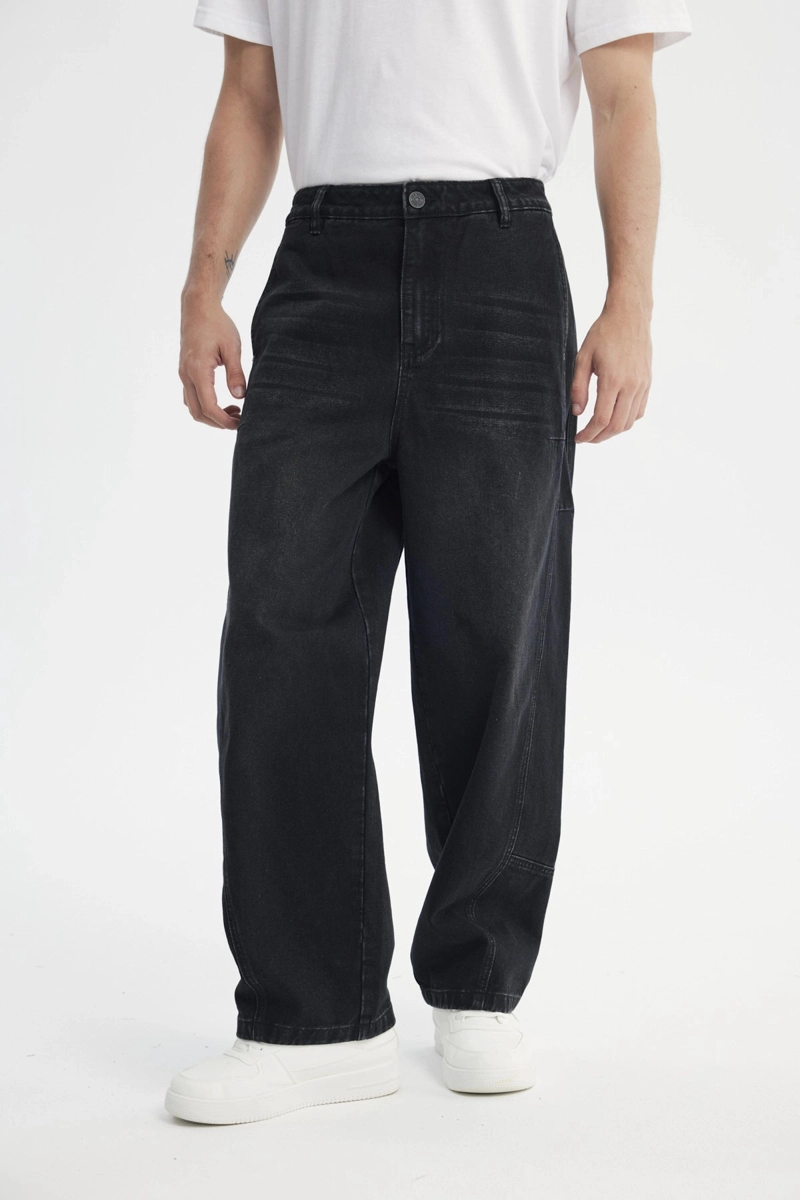 JEANS HOMBRE BAGGY NEGRO - 1