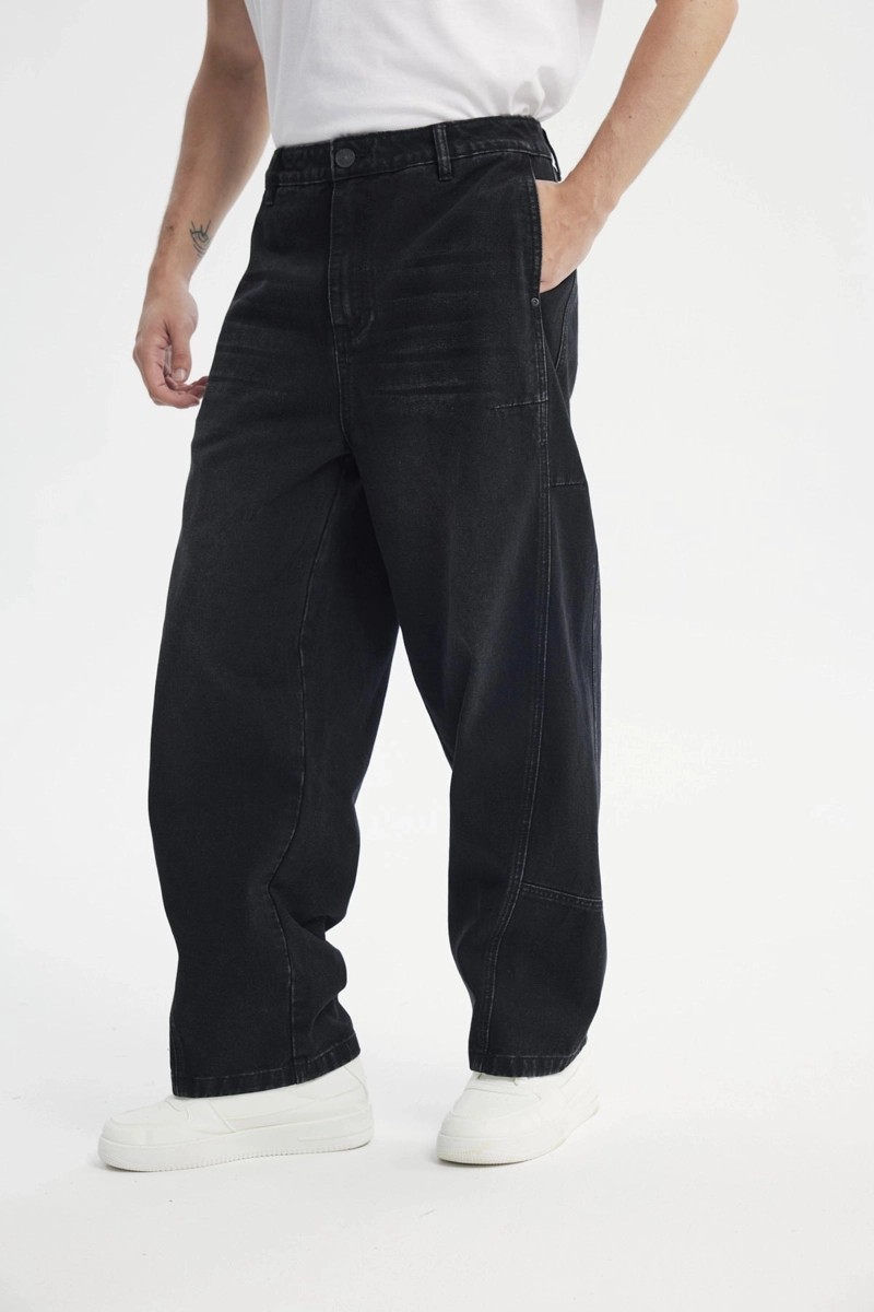 JEANS HOMBRE BAGGY NEGRO - 2