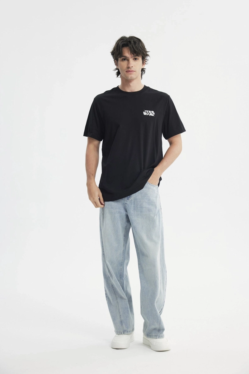 POLERA HOMBRE REGULAR NEGRO - 4