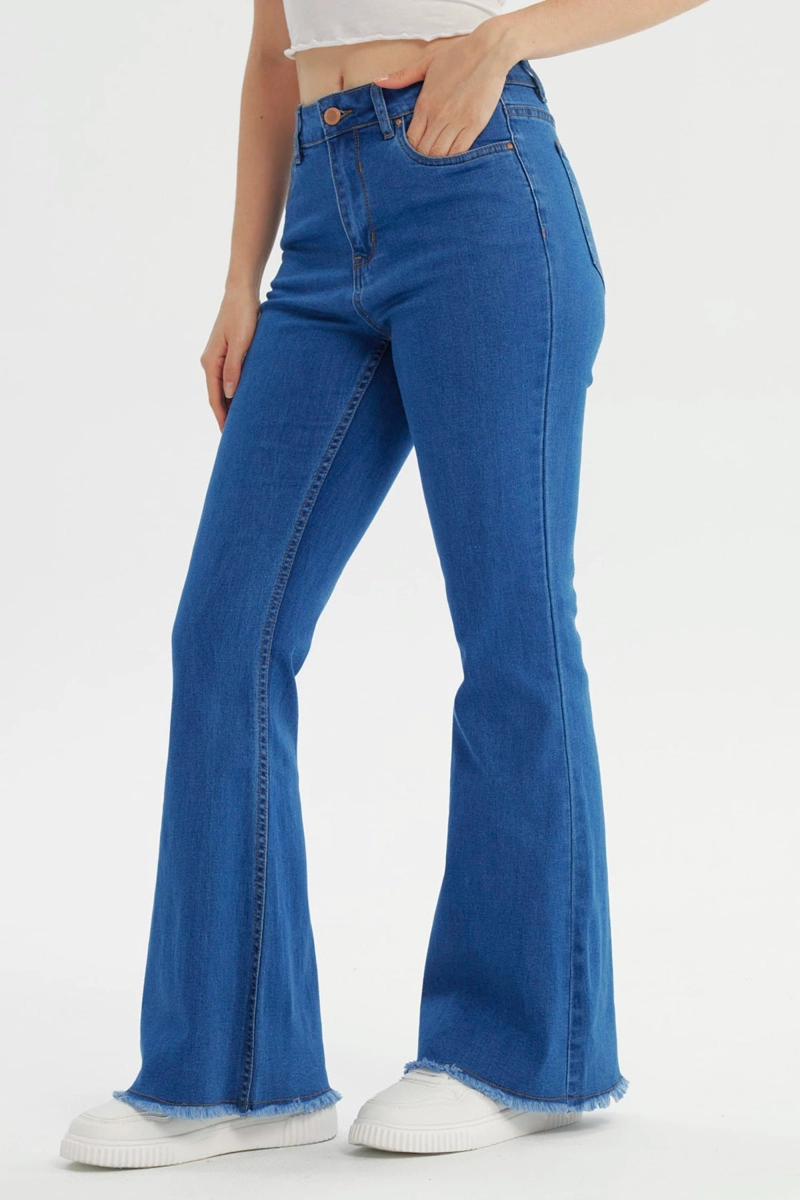 JEANS FLARE MUJER AZUL - 2